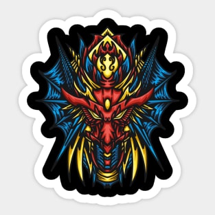 Red Blue Viper Chinese Dragon Sticker